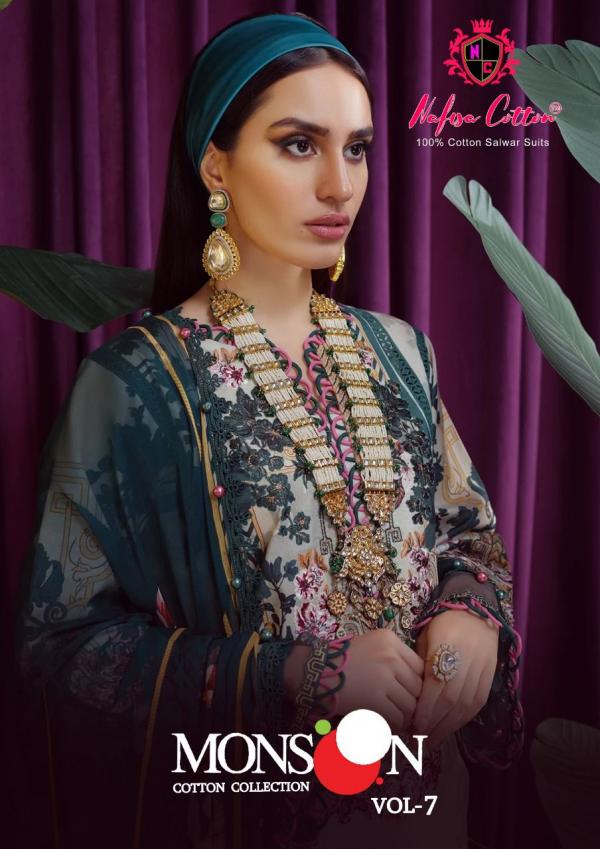 Nafisa Monsoon Vol-7 Cotton Designer Exclusive Dress Material